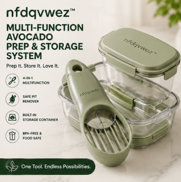 nfdqvwez™ Multi-Function Avocado Prep & Storage System